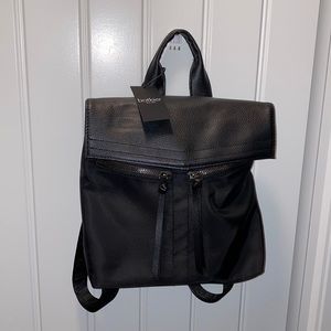 🎉NWT🖤 BOTKIER New York black leather  and nylon backpack!